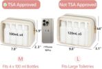 PACKISM Clear Makeup Bag - TSA Approved Toiletry Bag for Carry-on & Checked Luggage, Water Resistant Car Storage Organizer with Reinforced Seams - Image 3