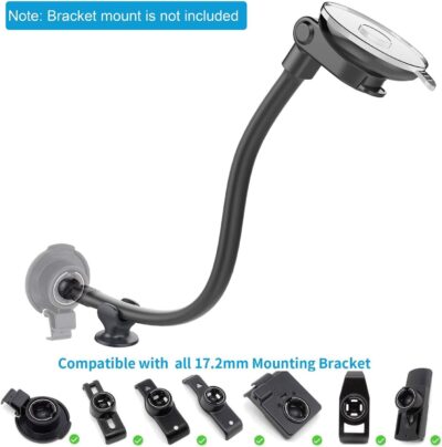 APPS2Car for Garmin GPS Car Mount, Windshield Dashboard Suction Cup GPS Mount for Car, Replacement Holder for Garmin Dezl Drive Zumo DriveSmart RV Nuvi Driveassist StreetPilot DriveLuxe - Image 2