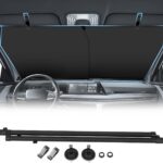 Retractable Windshield Sun Shade Automatic Sunshade for car with 99% UV Heat Protection, 420D Fabric Keep Cool & Protect Interior, Universal Adjustable Fit for Cars Trucks SUVs (Not for Large Trucks)