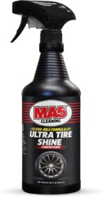 MA5X Ultra Tire Shine | Wet-Look Car Tire Shine Spray & Protectant | Tire Black Finish, No-Sling Formula, Professional Concentrated Shine | 32oz Spray Bottle | Pack of 1 - Image 4
