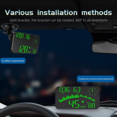 Heads up Display for Cars Speedometer for Car, HUD Digital Speedometer for Car with Speed Alarm, Fatigue Driving Reminder, Upgraded 5.5" large-screen, Heads up Display Suitable for All Vehicles - Image 8