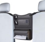 Car Back Seat Organizer with Double-Sided Storage & Tissue Holder - Universal Fit for Sedans, SUVs & Trucks - Durable Car Storage Pocket for Phones, Water Bottles & Essentials