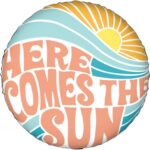 Here Comes The Sun Spare Tire Covers Wheel Protector for Truck, SUV, Trailer, Camping, Rv Tire Covers 14 Inch