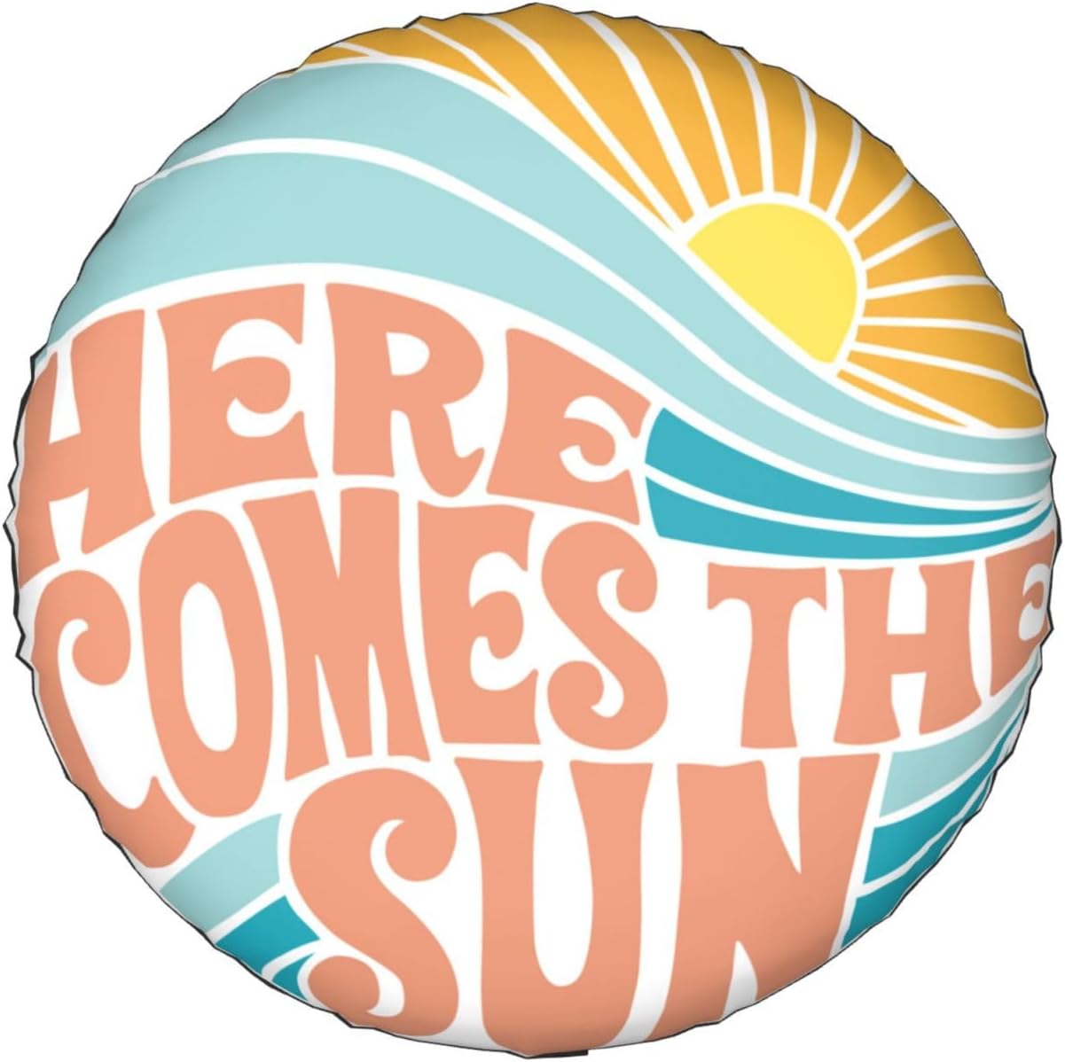 611vjxr6twL._AC_SL1500_.jpg Here Comes The Sun Spare Tire Covers Wheel Protector for Truck, SUV, Trailer, Camping, Rv Tire Covers 14 Inch - Image 1