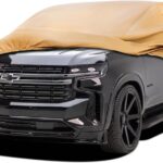 Heavy Duty Outdoor Car Cover Compatible with 2000-2026 Chevrolet Tahoe,Windproof All Weather Waterproof Sun Rain UV Dust Snow Protection Outdoor Car Covers