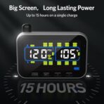 GUTA Trailer Tire Pressure Monitoring System, RV Tire Pressure Monitor with 10 Sensors, 6 Alert Modes, Signal Booster, Large Color Display, Long Sensing Distance, 0-188PSI TPMS for RV Trailer Semi - Image 6