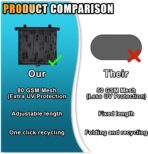 2PCS Car Window Shades for Baby, 18"×15" Retractable Car Shades for Side Window with Suction Cups, Blocks Heat and UV Rays Glare Protection, Baby Auto Accessories for Cars House Office Window - Image 3