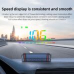Heads Up Display M23 Color, GPS Digital Speedometer MPH for All Cars, Car Compass, Windshield Speedometer projector, Multi-function Display, Direction - Image 7