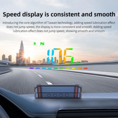 Heads Up Display M23 Color, GPS Digital Speedometer MPH for All Cars, Car Compass, Windshield Speedometer projector, Multi-function Display, Direction - Image 7