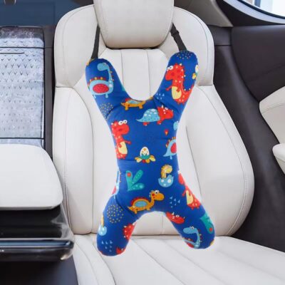 Car Travel Pillow for Kids Adults X-Shaped Car Sleeping Head Support Soft Neck Pillow Head and Body Support Travel Pillow Cushion for Car Seat Pillow Car Aircraft Travel Pillow Headrest for Road Trips - Image 2