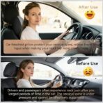 2 Pack Car Headrest Pillow for Neck Support,Memory Foam Neck Rest Cushion, Breathable Removable Cover & Ergonomic Design, for Driving Comfort, Neck Pain Relief, Travel - Image 6