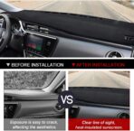 CARTIST Dashboard Cover Mat for 2014-2018 Toyota Corolla Accessories Dash Cover Flannel Dash Mat Sunshade Glare UV Rays Protector - Image 4