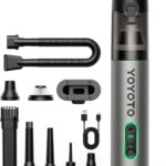 Car Vacuum, Handheld Vacuum Cordless with 21000Pa Powerful Suction & 3 Modes, 4-in-1 Portable Hand Held Mini Vacuum Cleaner Rechargeable, Ultra Light for Car Home Office (Silver)