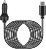 USBC Car Charger Adapter Rechargeable Compatible with Podofo 7 Inch 10.26 Inch Touchscreen Wireless Apple Carplay Portable Car Stereo Android Auto 7V-32V 3A Power Supply Cord Cable