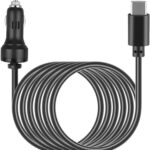 USBC Car Charger Adapter Rechargeable Compatible with Podofo 7 Inch 10.26 Inch Touchscreen Wireless Apple Carplay Portable Car Stereo Android Auto 7V-32V 3A Power Supply Cord Cable