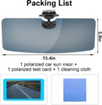 Sun Visor Extender for Car, Polarized Sun Visor for Car, Adjustable Cars Visor Extender Sun Blocker,Sunvisor Extension Protect from Snow Blindness,Glare and Harmful Light(1PCS) - Image 5