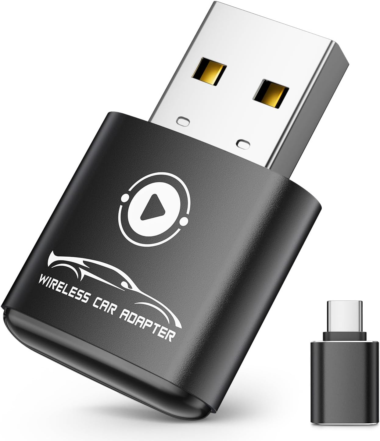 612qz90M8-L._AC_SL1500_.jpg Wireless CarPlay Adapter for Apple iPhone(2026 Upgraded) Mini Design, Converts Factory Wired to Wireless Adapter for CarPlay, Plug and Play, Auto Connect Fast and Stable(Black) - Image 1