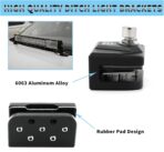 Ditch Light Brackets, 2PCS Hood Mount Light Brackets Universal Adjustable Aluminum Alloy Pillar Hood Led Work Light Pods Mount Bracket Kit for Truck SUV Cars, No Need Drilling - Image 3