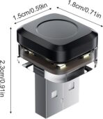 4PCS LED USB Car Ambient Light, Portable Mini Atmosphere Lamp, Universal Car Interior Accessory, Plug-in Interface Trunk Kit, with Multicolor Glow Effect, for All Auto Cabin Bedroom Night Use - Image 5