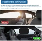 2PCS Car Window Shades for Baby, Cars Sun Shade, 21"x14" Mesh Car Window Covers, Sun Shade Cars Accessories Sun Glare Shield and UV Protection Universal Fit Children, Pets, Adult (Black) - Image 4