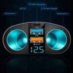 Car Cigarette Lighter Splitter, 2-Socket Cigarette Lighter Adapter with LED Voltmeter, Dual USB QC3.0 Type-C 20W PD Fast Car Charger, 12V/24V Splitter Adapter for Smart Phone GPS Dash Cam - Image 5