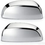 Chrome Side View Mirror Covers Caps Top Half Compatible with Chevrolet Silverado Tahoe Suburban Avalanche, GMC Sierra Yukon Cadillac Escalade 2007 2008 2009 2010 2011 2012 2013 2014