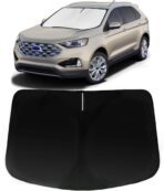 Windshield Sun Shade for Ford Edge 2007-2014, Car Front Window Sunshade with 240T Sun Visor Protector Blocks UV Rays Heat Sun Shield Accessories