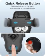 APPS2Car 13" Gooseneck Phone Holder for Car Windshield Window Dashboard Vent, Cell Phone Mount for Car Truck with Strong Suction Cup, Anti-Shake Stabilizer - Compatible with Most Smartphones - Image 3