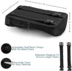 ComfiLife Lumbar Support Back Pillow Office Chair and Car Seat Cushion - Memory Foam with Adjustable Strap and Breathable 3D Mesh (Black) - Image 4