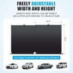 Automatic Retractable Car Sunshade, 2025 New Adjustable Auto Windshield Sun Shade, 35x50 inch Suction Cup Sunshade for Various Models, UV Blocking Protects for Drivers - Image 3