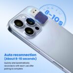 CarlinKit Mini Ultra 2-in-1 Wireless Android Auto for Android 11+ & Wireless CarPlay Adapter for iOS 10+, USB-C/A, Plug & Play, Low Latency, Mini USB Design for OEM Cars, Dark Blue - Image 2