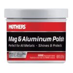 Mothers Mag & Aluminum Polish, 5 oz. — Brilliant Shine, Easy to Use, For All Uncoated & Unplated Metals Including Aluminum Wheels, Stainless Steel Trim and Exhaust Tips, Brass & More (05100)