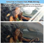 2Pack Car Window Film, Sun Visor Strip Tint Film, Auto Tint Film, Car Front Windshield Protect Shade Sticker, Windshield Solar Protection Film for Shading and Filtration (Gradient Golden) - Image 3