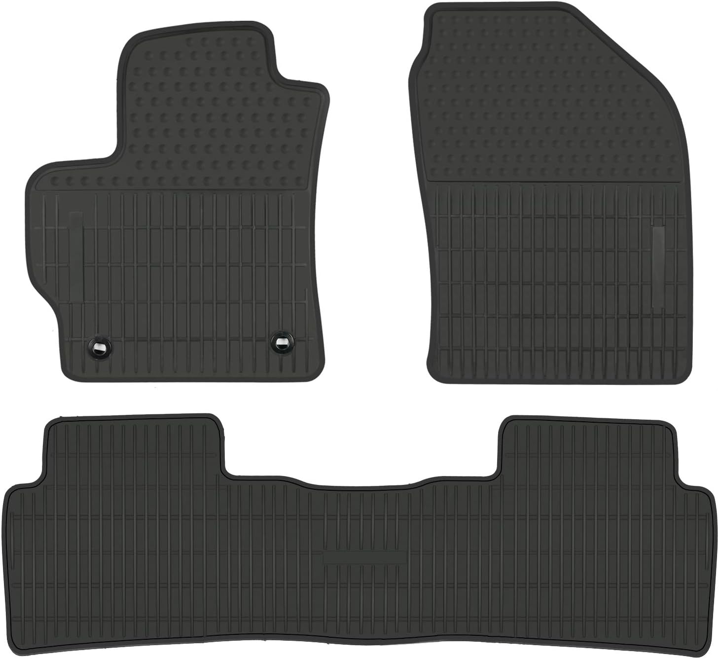 614jYJWdFuL._AC_SL1500_.jpg Car Rubber Floor Mat Custom Fit for Toyota Corolla Sedan 2020-2026 Automatic Transmission Full Black Auto Liner Mats All Weather Heavy Duty Odorless No im Hatchback Model - Image 1