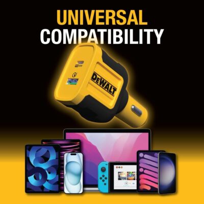 DEWALT Heavy Duty USB + USB C Car Charger Adapter, 49.5W Cigarette Lighter USBA Charger, PD Car Charging Adapter PPS 30W Quick Charge 3.0 Fast Charging for iPhone 17/16/15 Pro Max Samsung Galaxy Pixel - Image 6