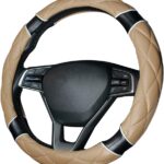 Car Steering Wheel Cover with Durable PU Leather, Universal 18 inch Fit for Car Truck SUV, Breathable Anti Slip Auto Steering Wheel Covers for Men and Women