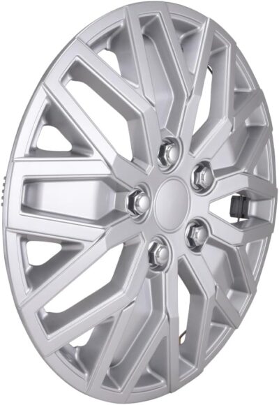 CCI Wheel Covers 105115S, Automotive Grade ABS, Gloss Painted/Silver, 15 Inch, 10 Y Spoke, Universal Fit - Image 2