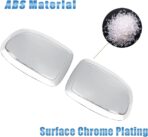 AUCERAMIC Chrome Mirror Cover Caps Fit 1999-2007 for Chevy Silverado Suburban Tahoe Avalanche 1999-2006 for GMC Sierra Yukon 2002-2006 for Cadillac Escalade (Stick-on Overlay) - Image 5