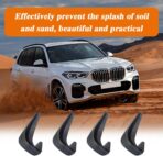 4PCS Car Mud Flaps, Black Mud Flaps Splash Guards, Front Rear Mud Flaps Splash Guards, No Drilling Mudguards Fenders Car Exterior Accessories Universal for Most Cars, Sedan Vehicle - Image 7