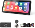 10" HD CarPlayScreen for Apple CarPlay & Android Auto, Featuring Mirror Link, Voice Control, Music Playback, GPS Navigation, Backup Camera, Bluetooth