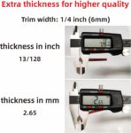 16Ft Chrome Silver Automotive Car Exterior and Interior Molding Trim Universal Bumper Window Door Body Side Decorative Strip Scratch-Proof (1/4 inch (6mm)) - Image 2