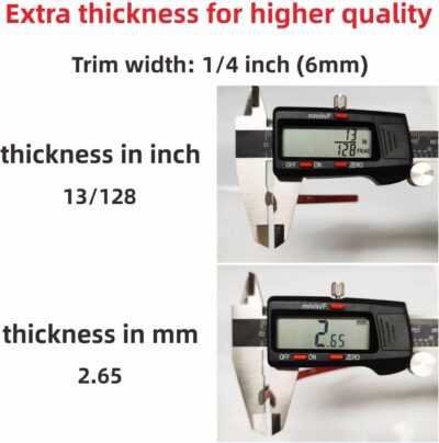 16Ft Chrome Silver Automotive Car Exterior and Interior Molding Trim Universal Bumper Window Door Body Side Decorative Strip Scratch-Proof (1/4 inch (6mm)) - Image 2