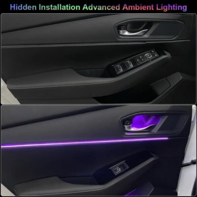 Acrylic Interior Car Ambient Lighting, Interior RGB LED Strip Kit with Music Sync Mode, 55 Inch Length Suitable for Pickup, Trucks, SUV and Large Vehicles (6 in 1) - Image 7