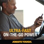 DEWALT Heavy Duty USB + USB C Car Charger Adapter, 49.5W Cigarette Lighter USBA Charger, PD Car Charging Adapter PPS 30W Quick Charge 3.0 Fast Charging for iPhone 17/16/15 Pro Max Samsung Galaxy Pixel - Image 7