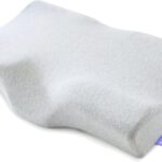 C CUSHION LAB Extra Dense Ergonomic Cervical Pillow for Firm Neck Support - Orthopedic Contour Pillow for Back/Side Sleeper Neck Relief, CertiPUR–US Memory Foam Pillow with Organic Cotton Cover