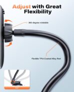 APPS2Car Cell Phone Holder for Car Dashboard Windshield Phone Mount for Car Long Arm Car Phone Holder Mount Strong Suction Cup Anti-Shake Stabilizer Compatible for iPhone, Samsung, All Smartphones - Image 3