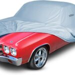 iCarCover Custom Car Cover for 1968-1972 Chevy El Camino, Waterproof All Weather Rain Snow UV Sun Protector Full Exterior Weatherproof Indoor Outdoor Car Cover with Strap