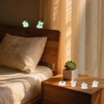 6 Pack Glow in The Dark Cow Car Decor, Cute Luminous Resin Dashboard Decorations for Cars, 3.3cm Funny Animal Touchscreen Accessories (Transparent) - Image 7