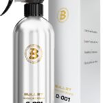 BULLET Q-001 Quick Detailer Spray Wax, Hydrophobic Shine, Ceramic Spray Coating for Durable Protection on Paint, Glass & Wheels, Powerful Water Beading, 16.9 oz Bottle