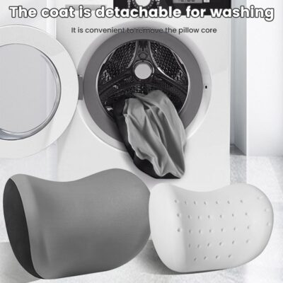 2 Pack Car Headrest Pillow for Neck Support,Memory Foam Neck Rest Cushion, Breathable Removable Cover & Ergonomic Design, for Driving Comfort, Neck Pain Relief, Travel - Image 4